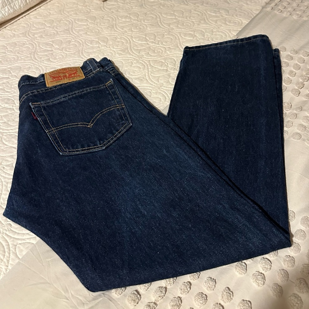 Levi's Dark Indigo Straight Jeans